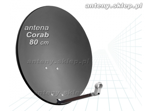 antena satelitarna 80 cm Corab grafitowa