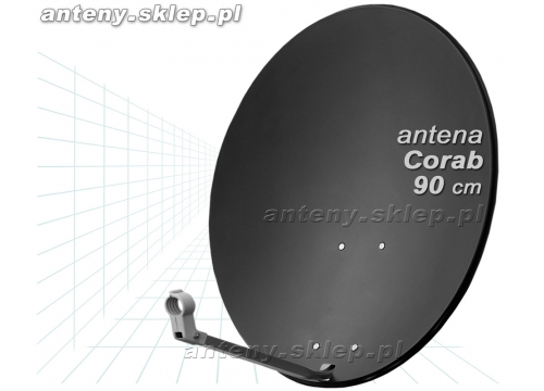 antena satelitarna 90 cm Corab grafitowa