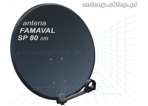 antena satelitarna 80 cm Famaval SP, gafitowa