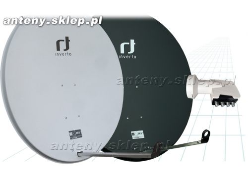 antena satelitarna 100 cm Inverto + konwerter Quad Inverto Home Pro
