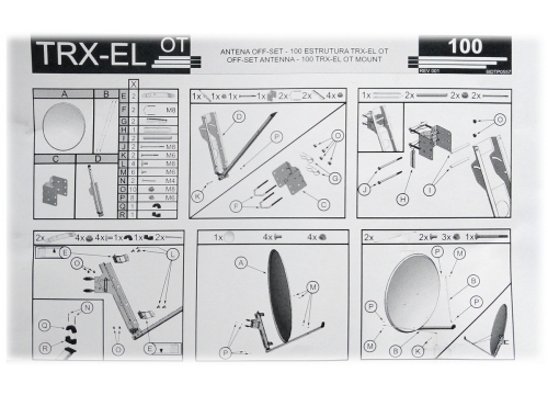 antena satelitarna 100 cm FAMAVAL TRX
