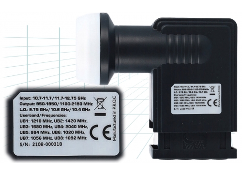 KONWERTER Unicable ANKASAT SCR 8UB, 4LEGACY