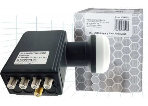 KONWERTER Unicable ANKASAT SCR 8UB, 4LEGACY