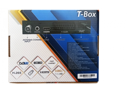 DEKODER DVB-T2 OPTICUM T-BOX H.265